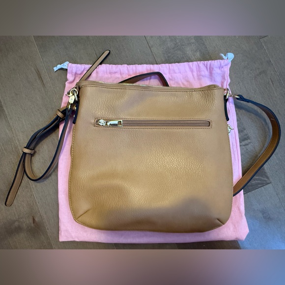 Poppy & Peonies Everyday Cross body bag with gold hardware in Camel- EUC - Picture 4 of 9